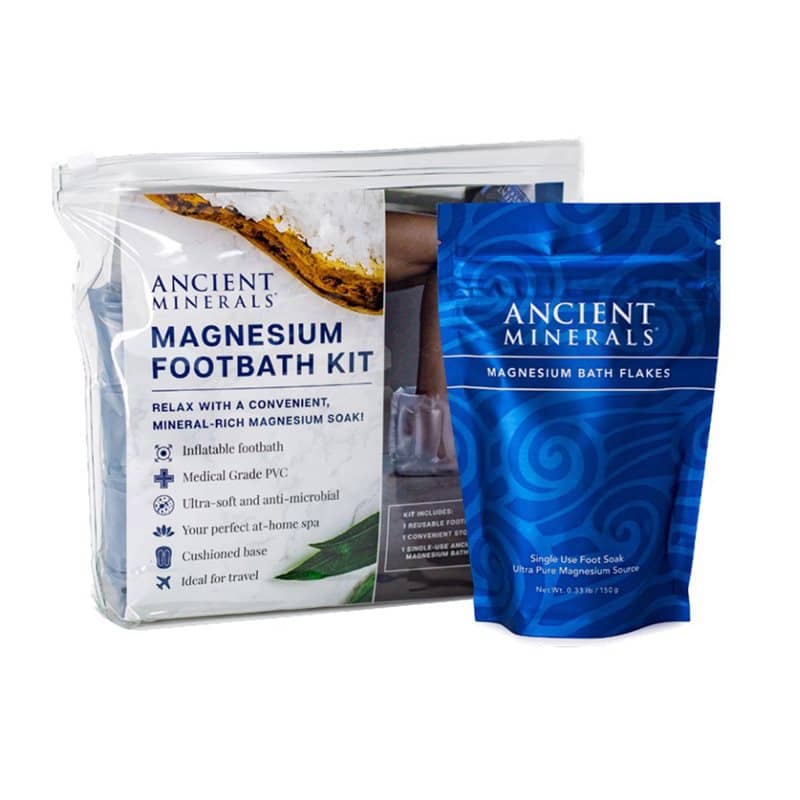 Ancient Minerals Fotbads-kit, uppblåsbart fotbad + badsalt 150g Ancient Minerals