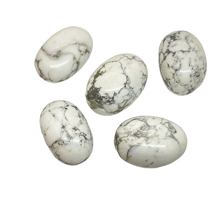Kristallpunkten Howlit Vit Trumlade stenar 100gr