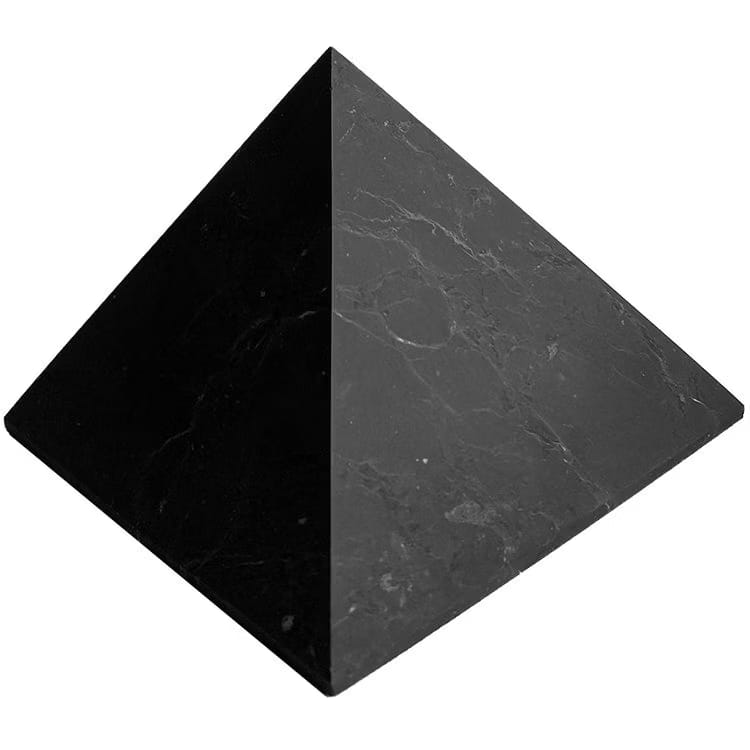 Kristallpunkten Shungit Pyramid XL opolerad 10cm