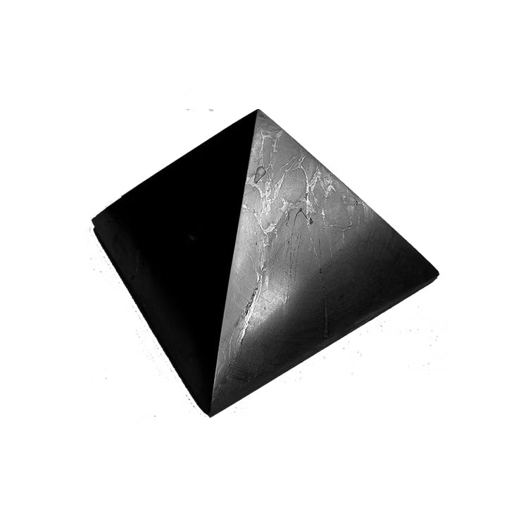 Kristallpunkten Shungit Pyramid L polerad 7cm