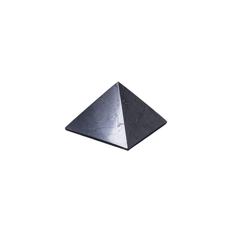 Kristallpunkten Shungit Pyramid M polerad 5cm