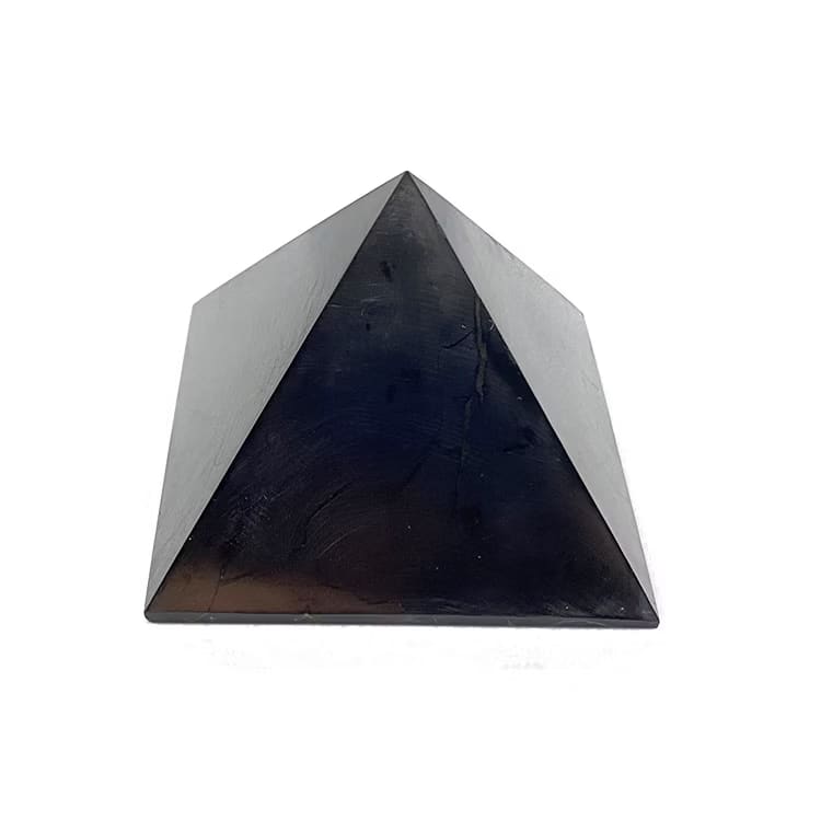 Kristallpunkten Shungit Pyramid XL polerad 10cm