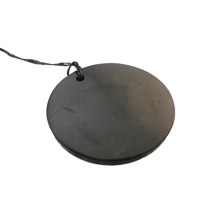 Kristallpunkten Shungit Amulett Rund 5cm