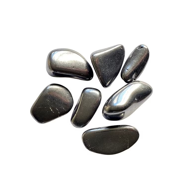 Kristallpunkten Shungit Trumlade stenar 2-4cm 100gr