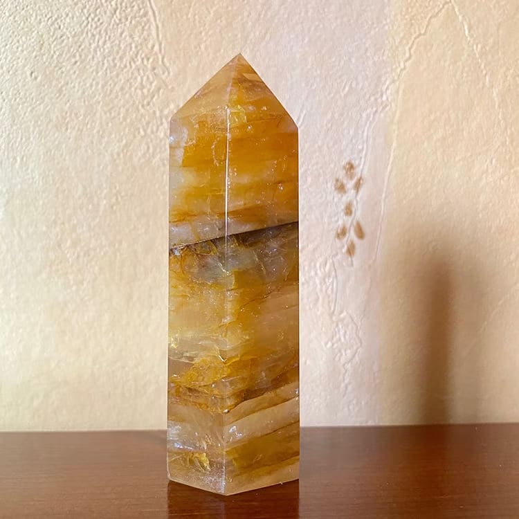 Kristallpunkten Guldkvarts "Golden Healer" Spets S - M