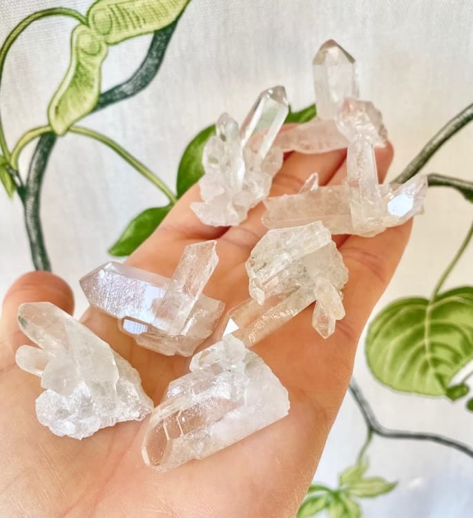 Kristallpunkten Bergkristall Babykluster 2x50gr