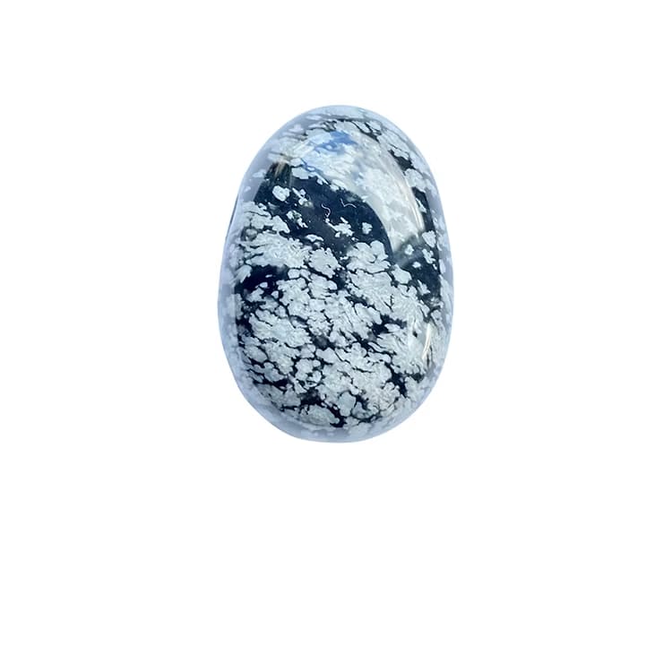 Kristallpunkten Obsidian Snöflinge A Hängsmycke (Droppe)