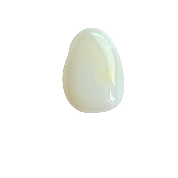 Kristallpunkten Jade Vit Hängsmycke (Droppe)