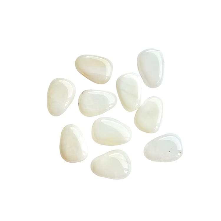 Kristallpunkten Jade Vit Hängsmycke (Droppe)