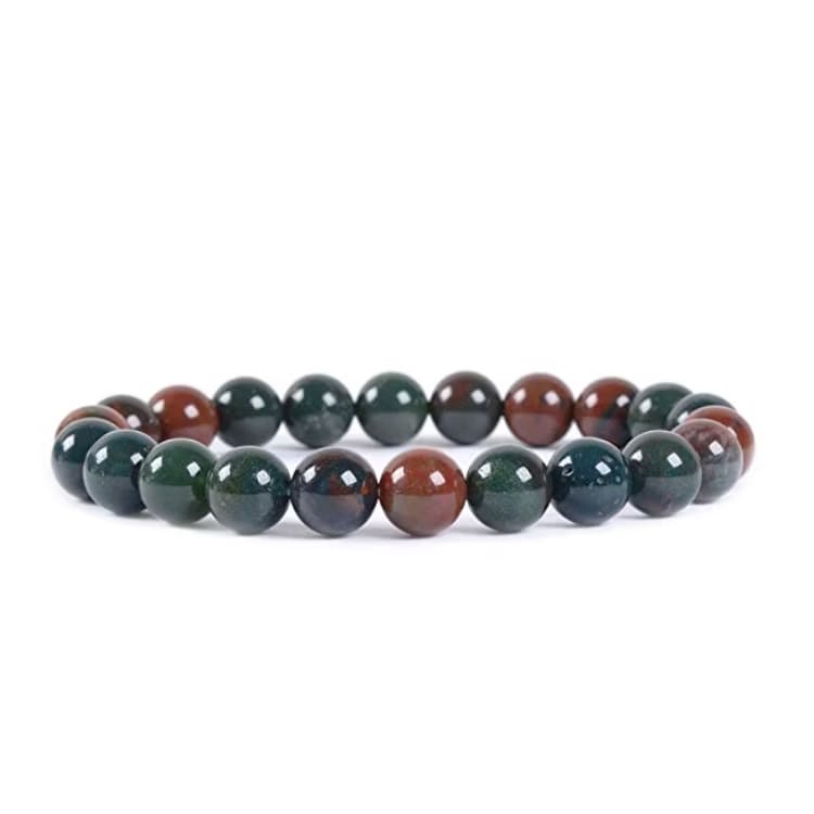 Kristallpunkten Jaspis Blod 8mm pärlor Armband