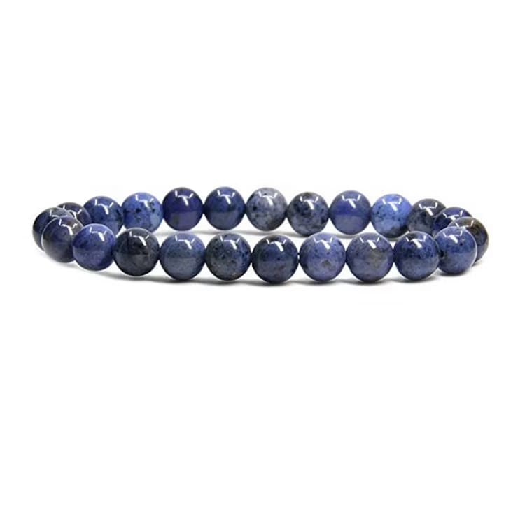 Kristallpunkten Dumortierit 8mm pärlor Armband
