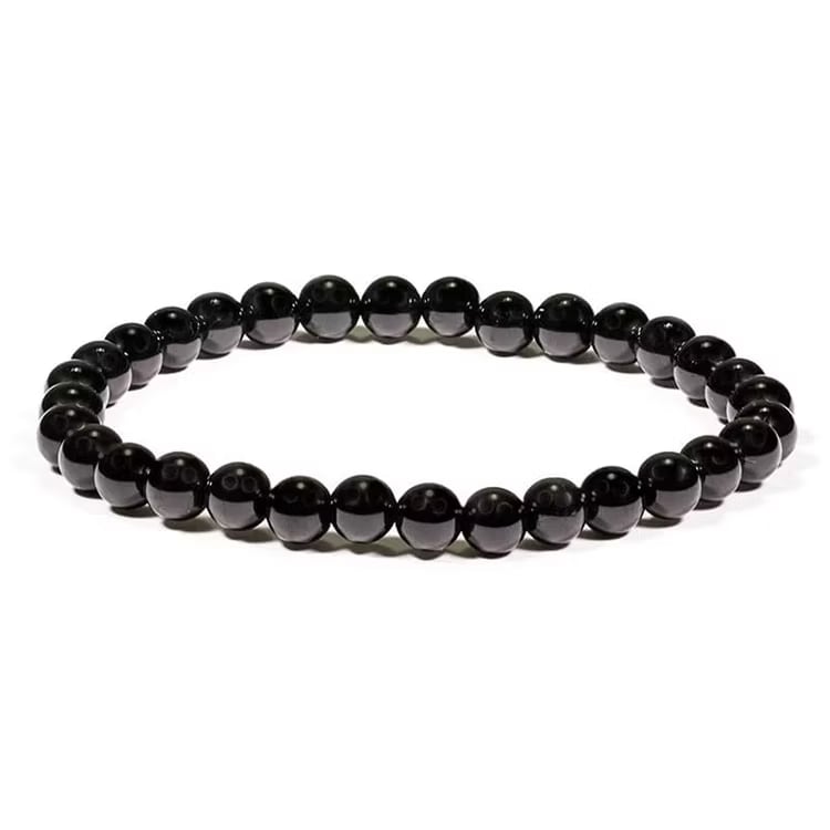 Kristallpunkten Turmalin Svart 8mm pärlor Armband