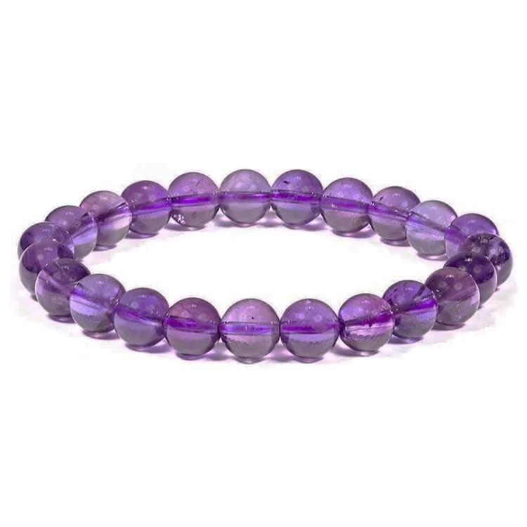 Kristallpunkten Ametist 8mm pärlor Armband