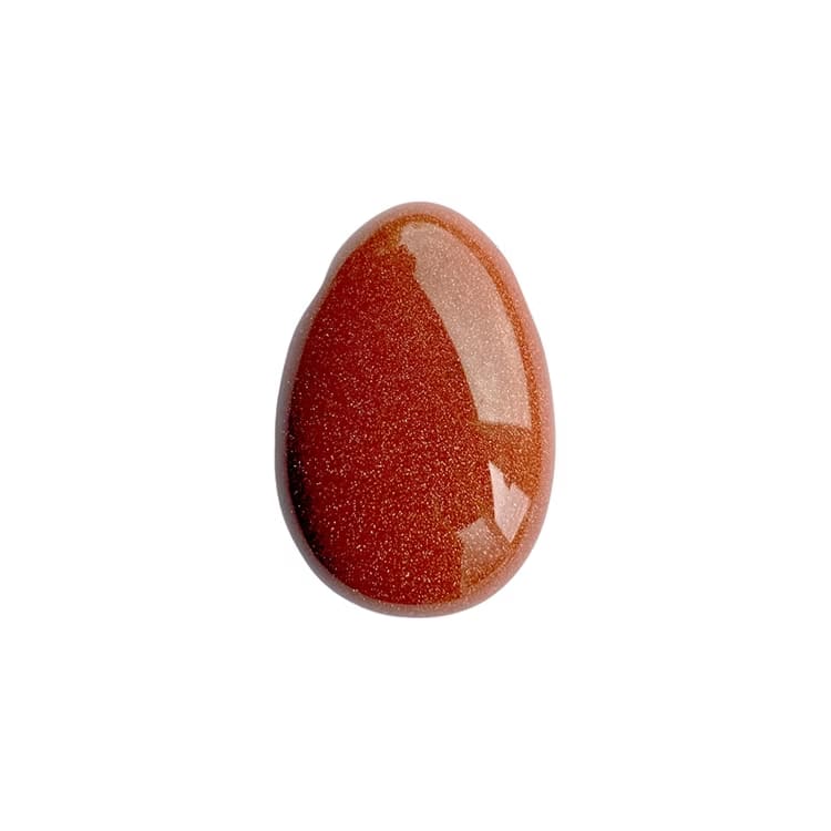 Kristallpunkten Sandsten Röd ”Goldstone” Hängsmycke (Droppe)