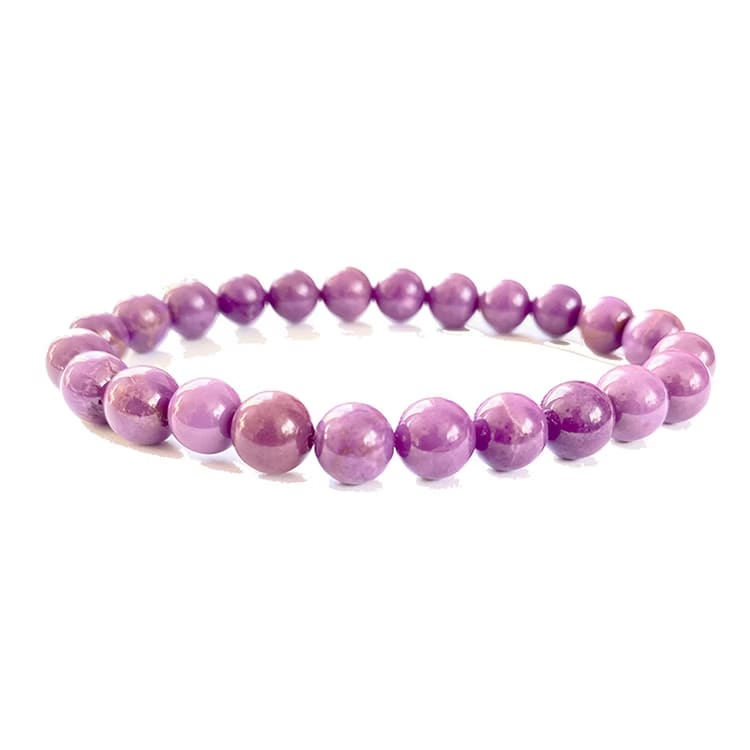 Kristallpunkten Fosfosiderit 8mm pärlor Armband