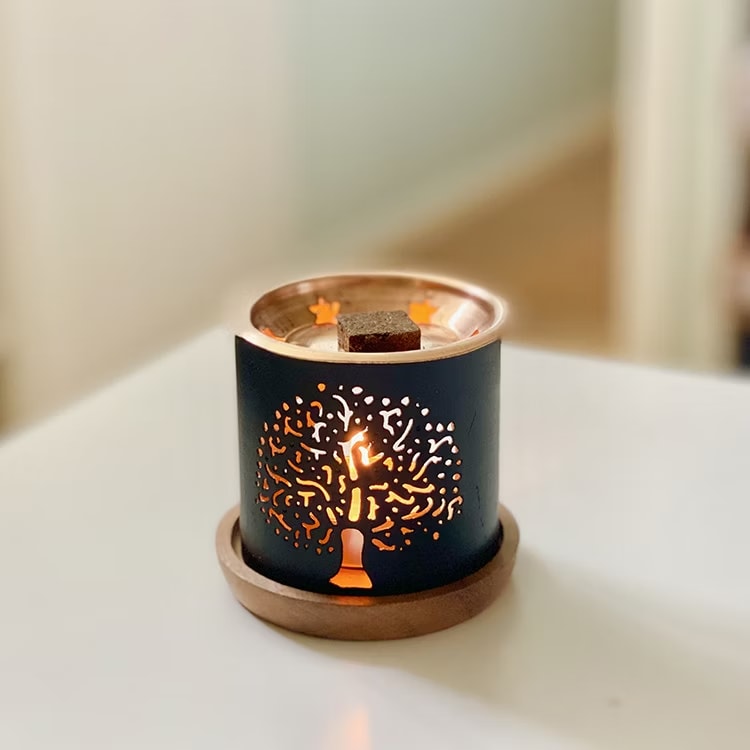 Kristallpunkten Rökelselampa Startkit, 6 sorters rökelsebrickor (AromaFume)