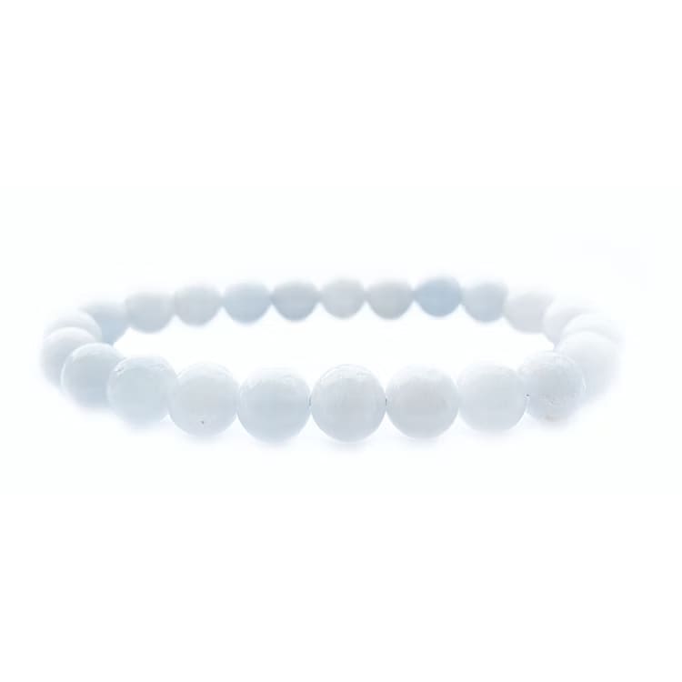 Kristallpunkten Celestit 8mm pärlor Armband