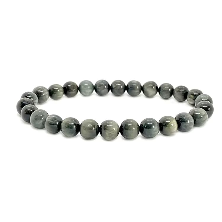 Kristallpunkten Hököga 8mm pärlor Armband 'Större Handled'