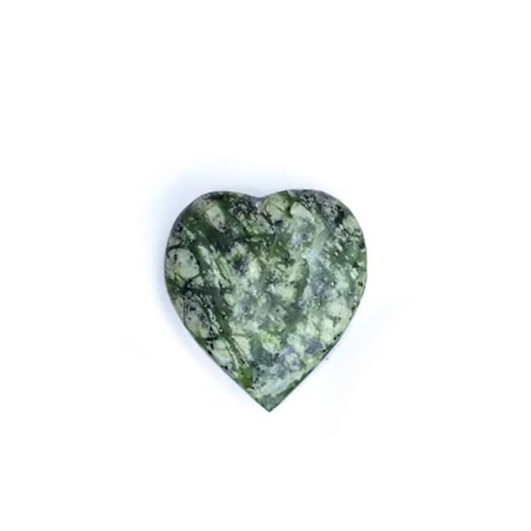 Kristallpunkten Serpentin Jade Hjärta 4cm