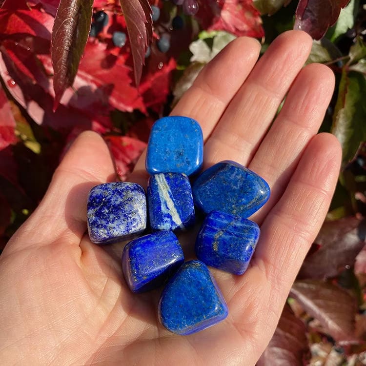Kristallpunkten Lapis Lazuli A Trumlade stenar 100gr