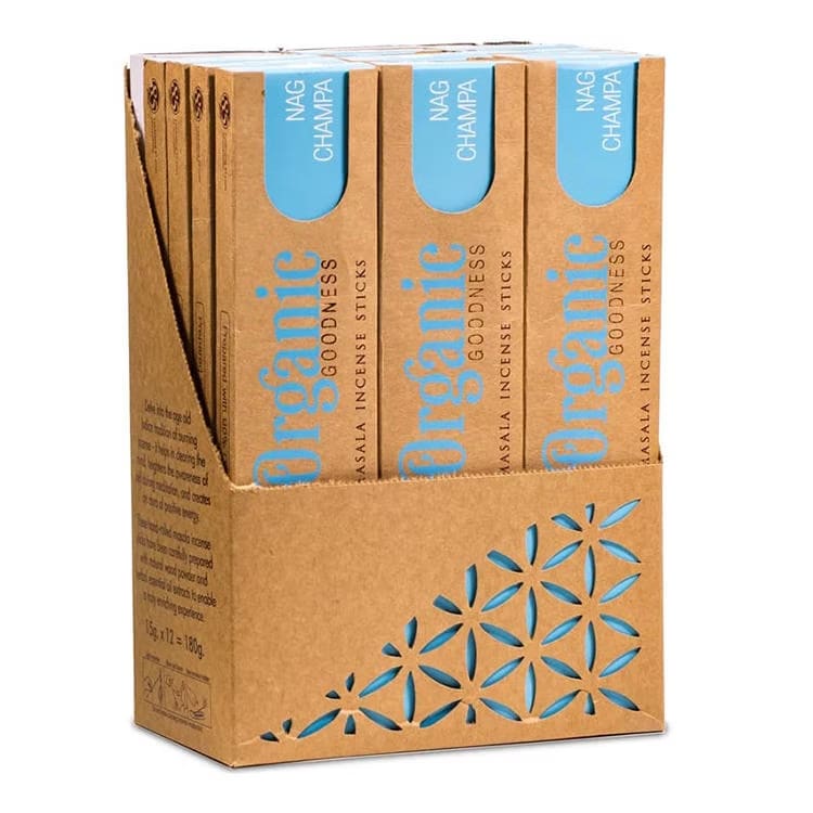 Kristallpunkten Nag Champa Rökelsestickor 15st (Organic Goodness)