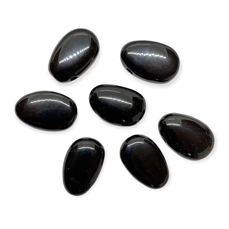 Kristallpunkten Obsidian Svart Hängsmycke (Droppe)