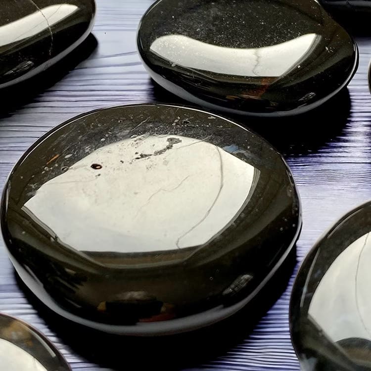 Kristallpunkten Onyx Svart Handsten M