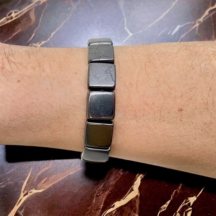 Kristallpunkten Shungit Ego Armband 'Större Handled'