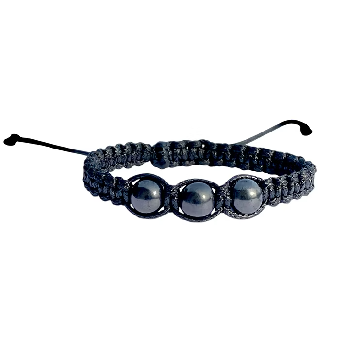 Kristallpunkten Shungit Armband BARN (Justerbart)