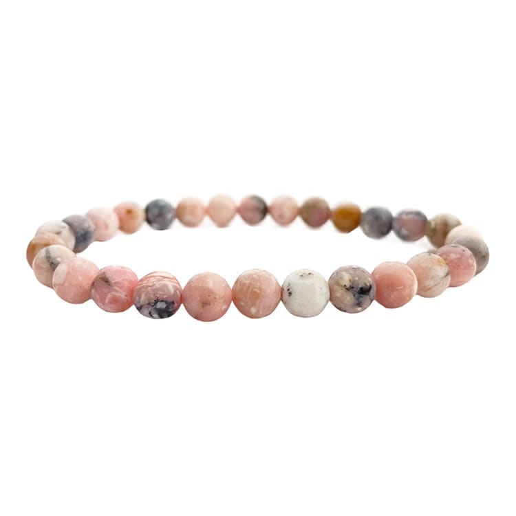 Kristallpunkten Larimar 6mm pärlor Armband