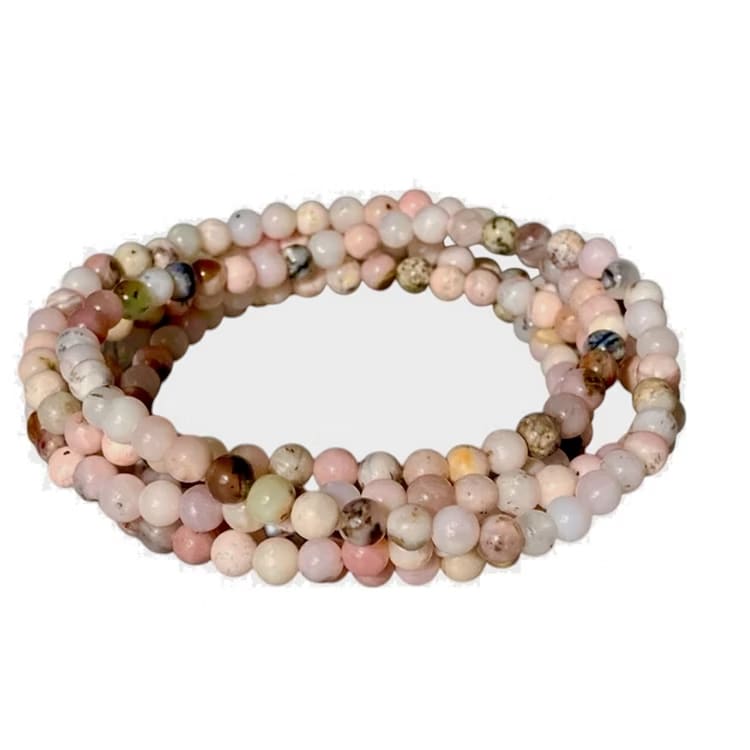 Kristallpunkten Larimar 6mm pärlor Armband