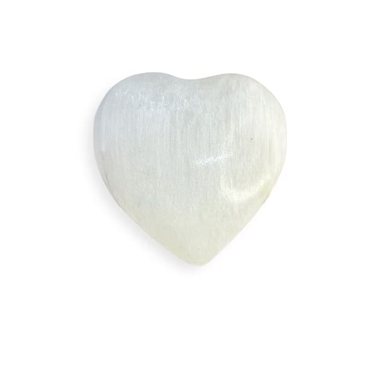 Kristallpunkten Selenit Hjärta 8cm