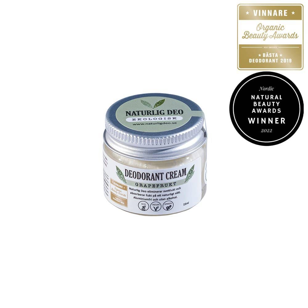 Naturlig Deo - Ekologisk Deo Cream Grapefrukt 15 ml
